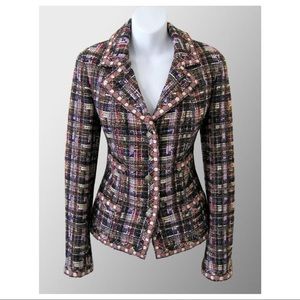 CHANEL TWEED JACKET SIZE 36FR
